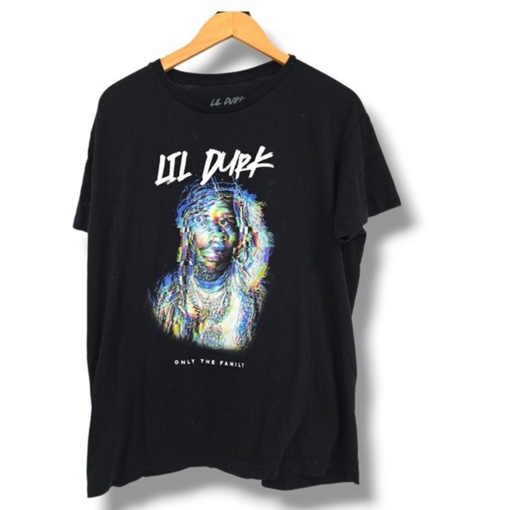 Lil‎ Durk Graphic T-Shirt Only The Family Hip Hop Rap Music XL